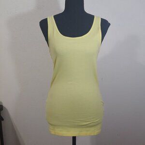 Johnny Was Pete & Greta Yellow Fitted Tank size small
